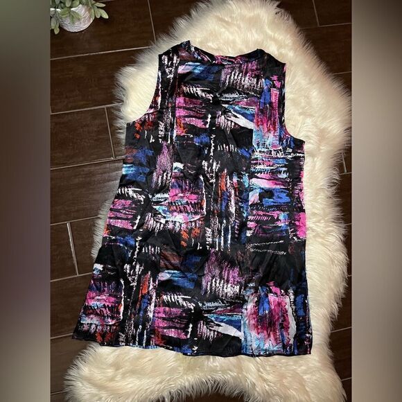 Lane Bryant colorful tunic dress sz 16 - Picture 3 of 5